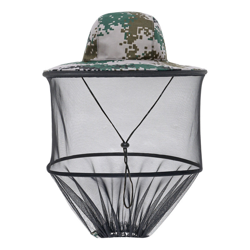 Outdoor Fishing Cape Mosquito Repellent Hat - One Red Hill